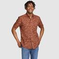 Eddie Bauer Men's Baja Short-Sleeve Shirt - Print - Cocoa - Size XL