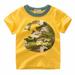 Dinosaur Print Kids Tops Toddler Kids Boys T Shirts Short Sleeve Camouflage Crewneck Tee Cute Cartoon Summer Children Clothes For 2-3 Years