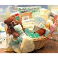 Gift Basket Drop Shipping Deluxe Welcome Home Precious Baby Basket - Large Yellow Teal