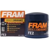 FRAM Synthetic Endurance Premium Oil Filter FE2 25K mile Replacement Filter for Select Dodge and Ford Vehicles