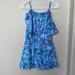 Lilly Pulitzer Other | Brand New Lily Pulitzer Girls Romper Size L | Color: Blue | Size: Large