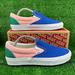 Vans Shoes | New Vans Classic Slip On Retro Court Colorblock Sneakers Womens 7 | Color: Blue/Pink | Size: 7