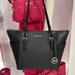 Michael Kors Bags | Michael Kors Charlotte Large Top Zip Tote Bag Black Signature | Color: Black/Silver | Size: Large