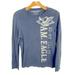 American Eagle Outfitters Shirts | Guys' American Eagle Outfitters Vintage Fit Crew Neck Thermal Ls Graphic Tee | Color: Blue | Size: L