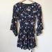 American Eagle Outfitters Dresses | American Eagle Navy Floral Wrap Dress Large Lightweight And Airy | Color: Blue | Size: L