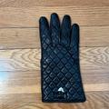 Coach Accessories | Coach Leather Black Quilted Glove With Heart Charm And Bow - Right Glove Only | Color: Black | Size: 8