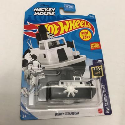 Disney Other | Hot Wheels Mickey Mouse As Steamboat Willie 9/10 In Series | Color: Black/White | Size: Os