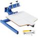 BENTISM Screen Printing Machine 1 Color 1 Station Screen Printing Press 21.7 X 17.7 Silk Screen Printing for T-Shirt DIY Printing Removable Pallet