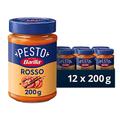 Barilla Pesto Rosso, Pesto Pasta Sauce with Italian Tomatoes and Balsamic Vinegar, Pack of 12 x 200 g