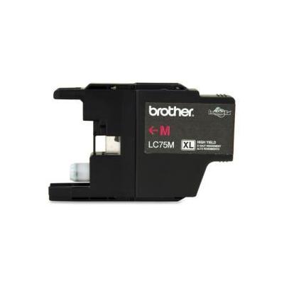 Brother LC75M Ink Cartridge - Magenta - Inkjet - 600 Page - 1 Each