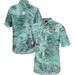 Men's Colosseum Green Miami Hurricanes Realtree Aspect Charter Full-Button Fishing Shirt