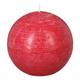 Atmosphera - Bougie boule rustique rouge 445g créateur d'intérieur - Rouge
