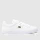 Lacoste lerond pro trainers in white