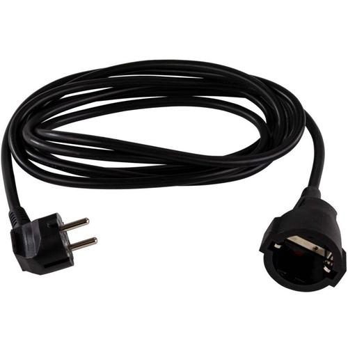 Rev Verlängerungskabel Innen 5 Meter H05VV-F 3G1,5, schwarz Verlängerungskabel