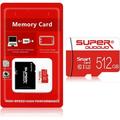 512GB Micro SD Card High Speed Memory Card Class 10 for Smartphone/PC/Computer/Camera/Portable Gaming Device/Dash Cam