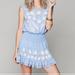 Free People Dresses | Free People Spring Blue Floral Dress | Color: Blue/White | Size: L