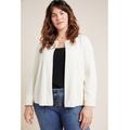 Anthropologie Jackets & Coats | Anthropologie Jessalyn Cream Knit Blazer Plus Size 3x Nwt Cardigan | Color: Cream | Size: 3x