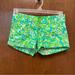 Lilly Pulitzer Shorts | Lilly Pulitzer Walsh Shorts - 3” - Women’s Size 00 | Color: Blue/Green | Size: 00