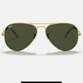 Ray-Ban Accessories | Brand New, Unisex, Never Worn, Brand New Aviator Large Metal Green Lens | Color: Gold/Green | Size: Os