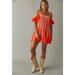 Free People Dresses | New Free People Fp One Red Lily Mini Dress Size Medium | Color: Orange/Red | Size: M