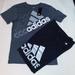 Adidas Matching Sets | Adidas Boys Youth 2pc Short Set | Color: Black/Gray | Size: Lb