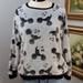 Disney Tops | Disney Fleece Mickey Mouse Pullover Sweatshirt Size Medium | Color: Black/Gray | Size: M