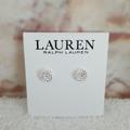 Ralph Lauren Jewelry | New Ralph Lauren Rope Knot Stud Earrings | Color: Silver | Size: .33"