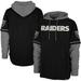 Men's '47 Black Las Vegas Raiders Shortstop Pullover Hoodie