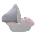 JYOKO Kids Cotton Hood Canopy for carseat Compatible with Maxi COSI Pebble Bebe Comfort (Grey Stone)