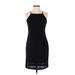 Banana Republic Factory Store Casual Dress - Sheath Halter Sleeveless: Black Print Dresses - Women's Size 0
