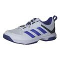 adidas Men's Ligra 7 Shoes-Low (Non Football), Cloud White/Lucid Blue/Navy Blue, 12 UK