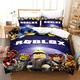 Bed Linen Set Duvet Cover Set with Pillowcase for Children Anime Bedding Sets for Boys and Girls (Double,3)