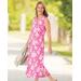 Appleseeds Women's Tropical Floral Boardwalk Knit Maxi Dress - Pink - S - Misses