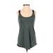 Nike Active Tank Top: Green Color Block Activewear - Women's Size X-Small