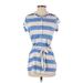 Splendid Casual Dress - Shirtdress: Blue Dresses - Women's Size Small