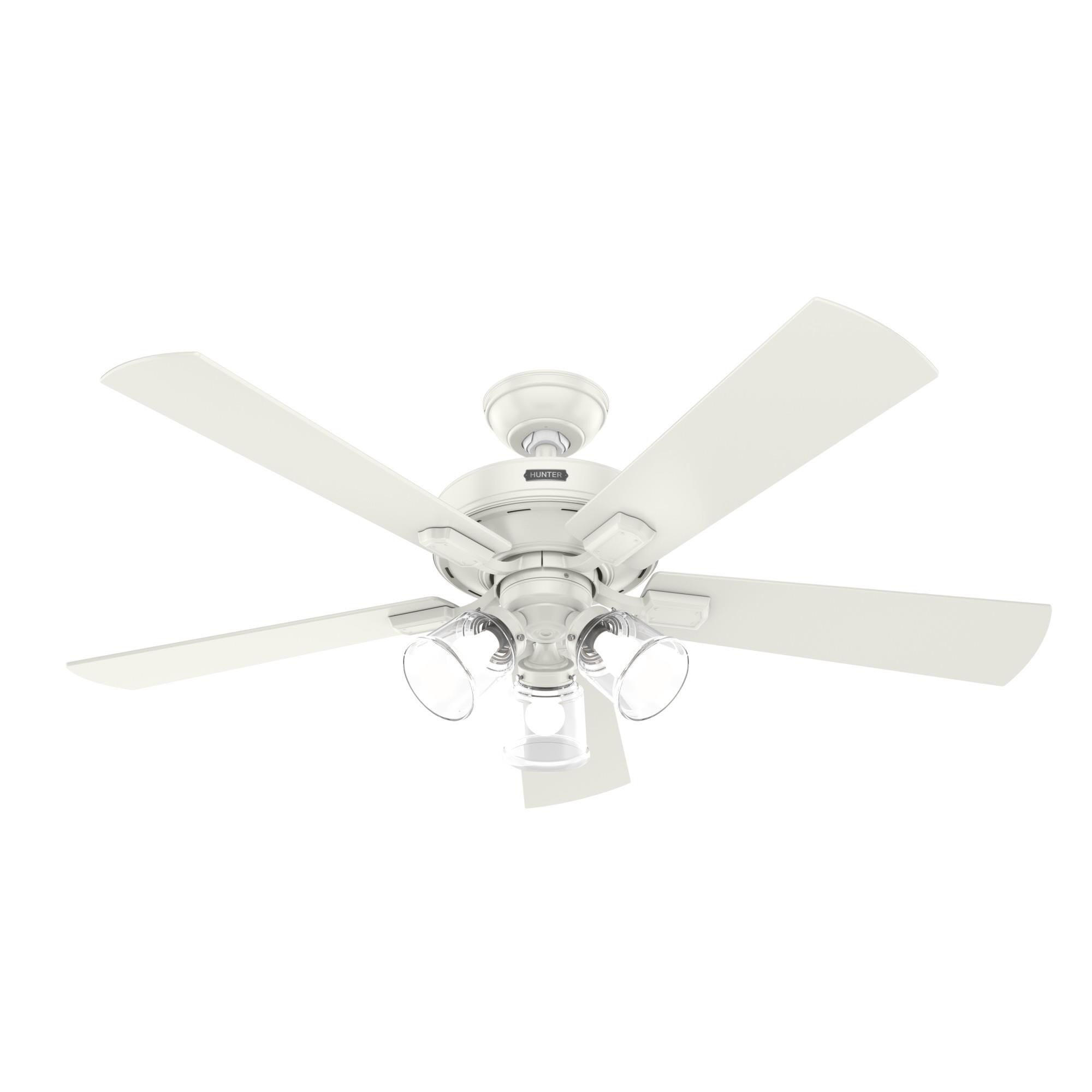 Hunter Fan Crestfield 52 Inch Ceiling Fan with Light Kit - 51859