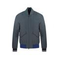 Fred Perry Mens Quilted Grey Bomber Jacket - Size Medium