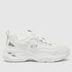 SKECHERS dlite 4.0 trainers in white & grey