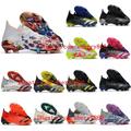 Men Soccer Shoes Predator Freak.1 FG High Ankle Football Boots Botas De Futbol Cleats Training 2021