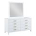 Best Master Furniture Salomé Lacquer 8-Drawer Dresser and Mirror