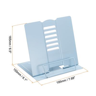 A5 Book Stand, Iron Adjustable Foldable Desktop Book Display Holder