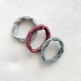 Anthropologie Accessories | Anthropologie Textured Elastic Hair Ties | Color: Blue/Purple | Size: Os