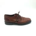 Coach Shoes | Coach Brown Leather Lace Up Plain Toe Oxford Mens Shoes Size 8.5 | Color: Brown | Size: 8.5