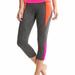 Athleta Pants & Jumpsuits | Athleta High Rise Colorblock Chaturanga Charcoal Gray Capris - S | Color: Gray/Pink | Size: S