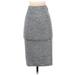 Forever 21 Casual Skirt: Gray Marled Bottoms - Women's Size Small