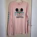 Disney Tops | Disney Mickey Tshirt Long Sleeves Blush Malibu Beach Womens Plus Size 2xl | Color: Pink | Size: Xxlj