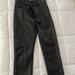 Zara Pants & Jumpsuits | Black Faux Leather Zara Leggings With Ankle Zippers. Worn Once Like New. | Color: Black | Size: M