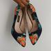 Nine West Shoes | Nine West Floral Heels | Color: Blue/Orange | Size: 7
