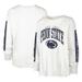 Women's '47 Cream Penn State Nittany Lions Statement SOA 3-Hit Long Sleeve T-Shirt
