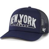 Men's '47 Navy New York Yankees Backhaul Foam Trucker Snapback Hat